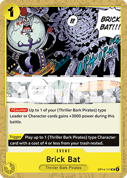 (117) One Piece TCG The Azure Sea's Seven Single: Brick Bat (OP14-117)  Uncommon