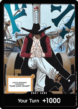 (000) One Piece TCG The Azure Sea's Seven Single: Don!! (OP14 - Dracule Mihawk) (V.1)  DON!!