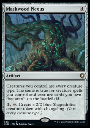 (865) Magic The Gathering Commander Legends: Battle for Baldur's Gate: Extras Single: Maskwood Nexus Holo Rare