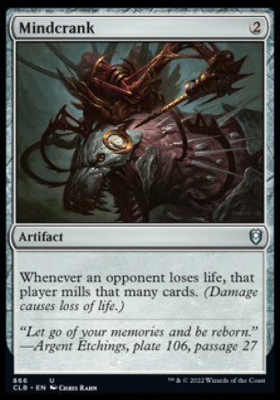 (866) Magic The Gathering Commander Legends: Battle for Baldur's Gate: Extras Single: Mindcrank  Uncommon