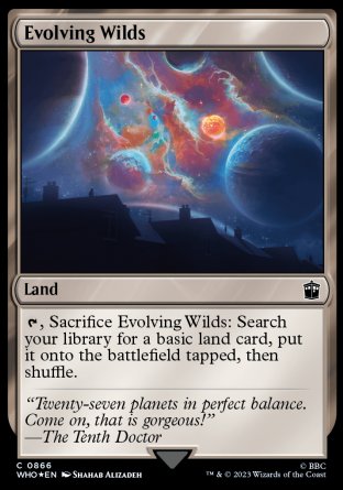 (866) Magic The Gathering Universes Beyond: Doctor Who: Extras Single: Evolving Wilds  Common
