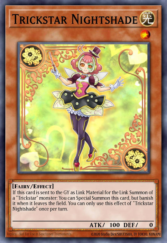 (004) YuGiOh TCG MP19: 2019 Gold Sarcophagus Tin Mega Pack Single: Trickstar Nightshade  Common