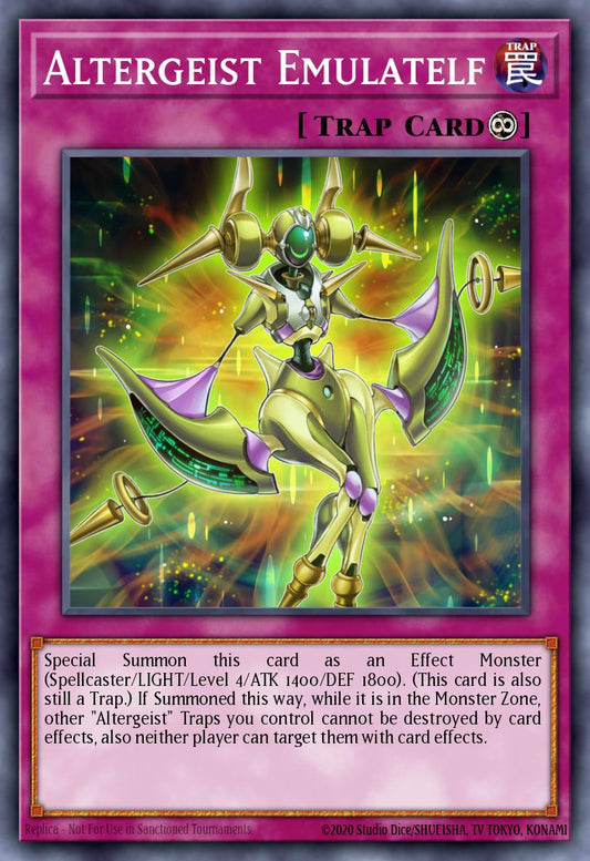 (047) YuGiOh TCG MP19: 2019 Gold Sarcophagus Tin Mega Pack Single: Altergeist Emulatelf  Common