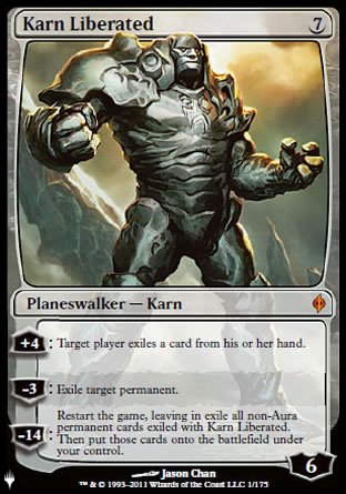 (001) Magic The Gathering The List Single: Karn Liberated  Mythic