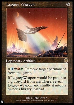 (137) Magic The Gathering The List Single: Legacy Weapon  Rare