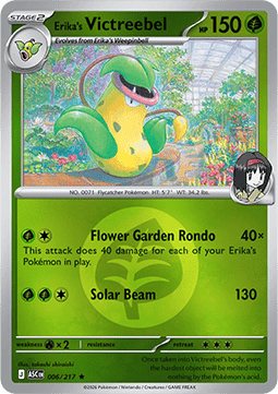 (006/217) Pokemon TCG Ascended Heroes: Additionals Single: Erika's Victreebel   Rare (Energy Symbol Reverse Holo)