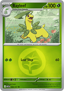 (009/217) Pokemon TCG Ascended Heroes: Additionals Single: Bayleef   Uncommon (Energy Symbol Reverse Holo)