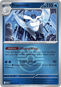 (053/217) Pokemon TCG Ascended Heroes: Additionals Single: Frosmoth   Uncommon (Ball Reverse Holo)