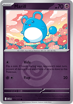 (083/217) Pokemon TCG Ascended Heroes: Additionals Single: Marill   Common (Energy Symbol Reverse Holo)