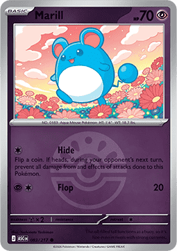 (083/217) Pokemon TCG Ascended Heroes: Additionals Single: Marill   Common (Ball Reverse Holo)
