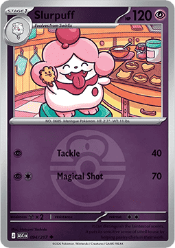 (094/217) Pokemon TCG Ascended Heroes: Additionals Single: Slurpuff   Uncommon (Ball Reverse Holo)