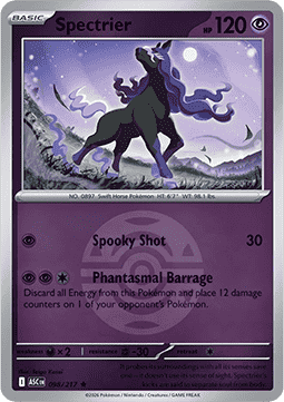 (098/217) Pokemon TCG Ascended Heroes: Additionals Single: Spectrier   Rare (Ball Reverse Holo)