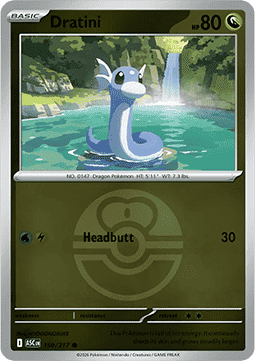 (150/217) Pokemon TCG Ascended Heroes: Additionals Single: Dratini   Common (Ball Reverse Holo)