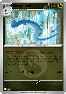 (151/217) Pokemon TCG Ascended Heroes: Additionals Single: Dragonair   Uncommon (Energy Symbol Reverse Holo)