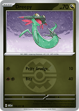 (158/217) Pokemon TCG Ascended Heroes: Additionals Single: Dreepy   Common (Ball Reverse Holo)