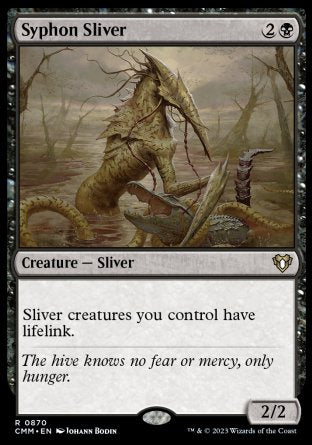 (870) Magic The Gathering Commander Masters: Extras Single: Syphon Sliver  Rare