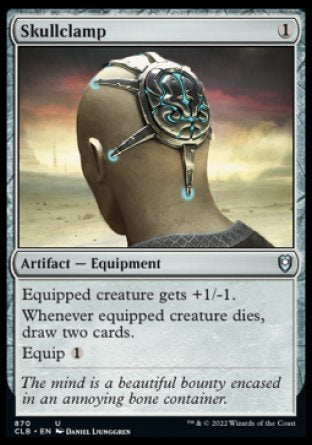 (870) Magic The Gathering Commander Legends: Battle for Baldur's Gate: Extras Single: Skullclamp  Uncommon