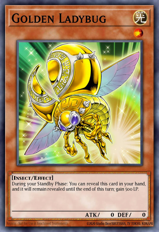 (036) YuGiOh TCG LODT: Light of Destruction Single: Golden Ladybug (V.1 - Rare)  Rare
