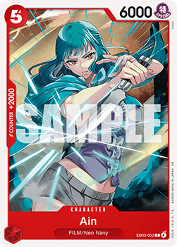 (002) One Piece TCG Heroines Edition Single: Ain (EB03-002) (V.1)  Common