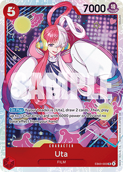(003) One Piece TCG Heroines Edition Single: Uta (EB03-003) (V.1)  Super Rare