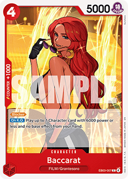 (007) One Piece TCG Heroines Edition Single: Baccarat (EB03-007) (V.1)  Common