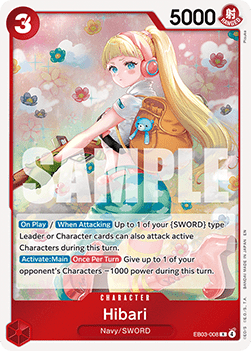 (008) One Piece TCG Heroines Edition Single: Hibari (EB03-008) (V.1)  Rare
