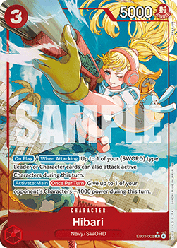 (008) One Piece TCG Heroines Edition Single: Hibari (EB03-008) (V.2)  Alternate Art