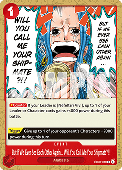 (011) One Piece TCG Heroines Edition Single: But If We Ever See Each Other Again... Will You Call Me Your Shipmate?!! (EB03-011) (V.1)  Common
