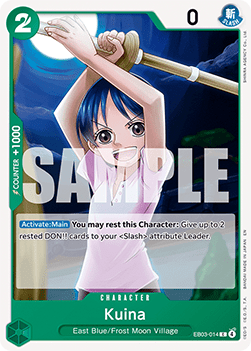 (014) One Piece TCG Heroines Edition Single: Kuina (EB03-014) (V.1)  Common