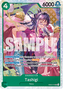 (018) One Piece TCG Heroines Edition Single: Tashigi (EB03-018) (V.1)  Super Rare