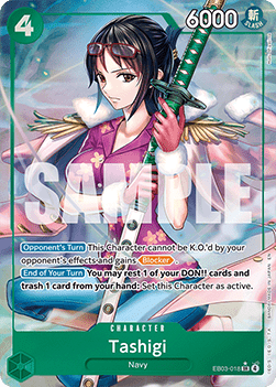 (018) One Piece TCG Heroines Edition Single: Tashigi (EB03-018) (V.2)  Alternate Art