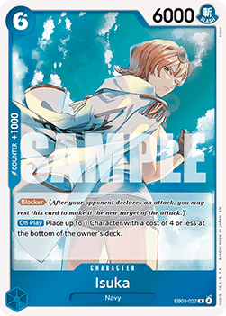 (022) One Piece TCG Heroines Edition Single: Isuka (EB03-022) (V.1)  Rare