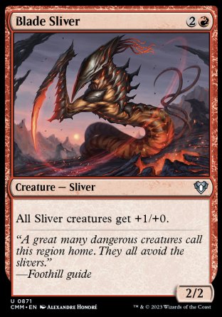 (871) Magic The Gathering Commander Masters: Extras Single: Blade Sliver  Uncommon