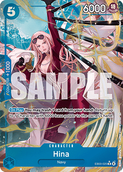 (EB03-025) One Piece TCG Heroines Edition Single: Hina (EB03-025) (V.2)  Alternate Art