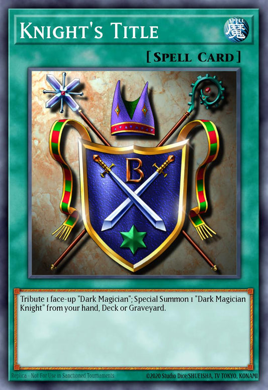 (072) YuGiOh TCG LCYW: Legendary Collection 3: Mega Pack Single: Knight's Title  Common