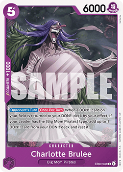 (033) One Piece TCG Heroines Edition Single: Charlotte Brulee (EB03-033) (V.1)  Common