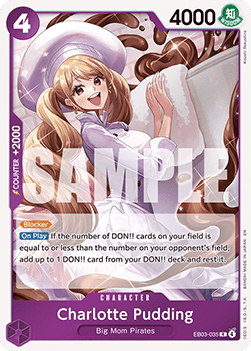 (035) One Piece TCG Heroines Edition Single: Charlotte Pudding (EB03-035) (V.1)  Rare