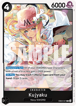 (041) One Piece TCG Heroines Edition Single: Kujyaku (EB03-041) (V.1)  Rare