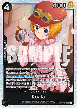 (042) One Piece TCG Heroines Edition Single: Koala (EB03-042) (V.1)  Super Rare