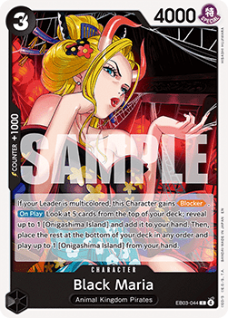 (044) One Piece TCG Heroines Edition Single: Black Maria (EB03-044) (V.1)  Common