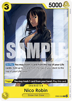 (054) One Piece TCG Heroines Edition Single: Nico Robin (EB03-054) (V.1)  Common