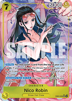(055) One Piece TCG Heroines Edition Single: Nico Robin (EB03-055) (V.2)  Alternate Art