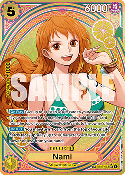 (053) One Piece TCG Heroines Edition Single: Nami (EB03-053) (V.3)  Special Rare