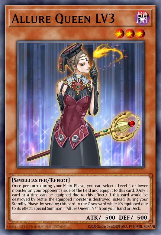 (063) YuGiOh TCG MZTM: Maze of the Master Single: Allure Queen LV3  Rare