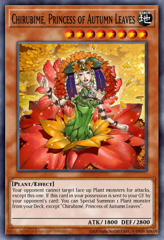 (216) YuGiOh TCG MP14: 2014 Mega-Tins Mega-Pack Single: Chirubimé, Princess of Autumn Leaves  Super Rare