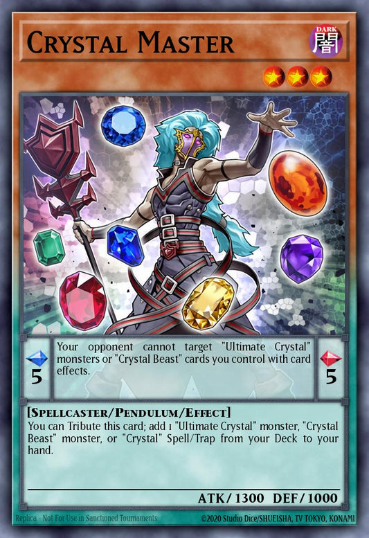 (065) YuGiOh TCG MP19: 2019 Gold Sarcophagus Tin Mega Pack Single: Crystal Master  Common