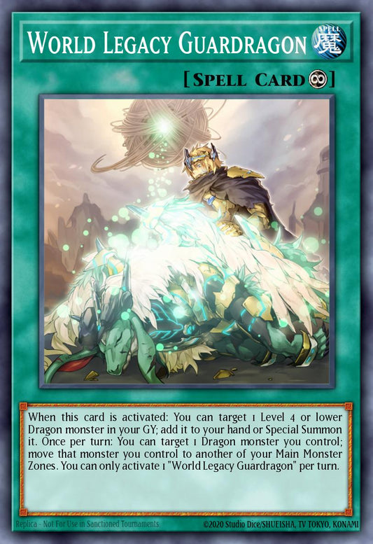 (029) YuGiOh TCG MP20: 2020 Tin of Lost Memories Mega Pack Single: World Legacy Guardragon  Secret Rare