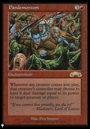 (093) Magic The Gathering The List Single: Pandemonium  Rare