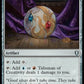 (876) Magic The Gathering Commander Legends: Battle for Baldur's Gate: Extras Single: Talisman of Creativity  Uncommon