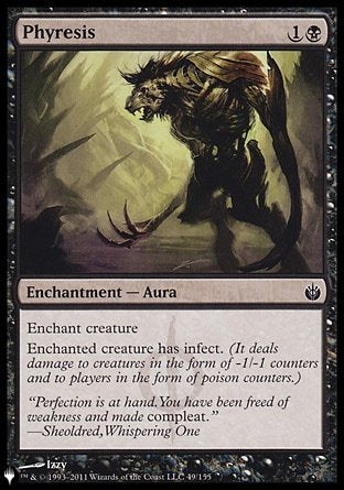 (049) Magic The Gathering The List Single: Phyresis  Common